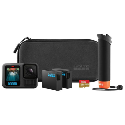 GoPro HERO 13 Black Waterproof Action Camera – Accessories Special Bundle