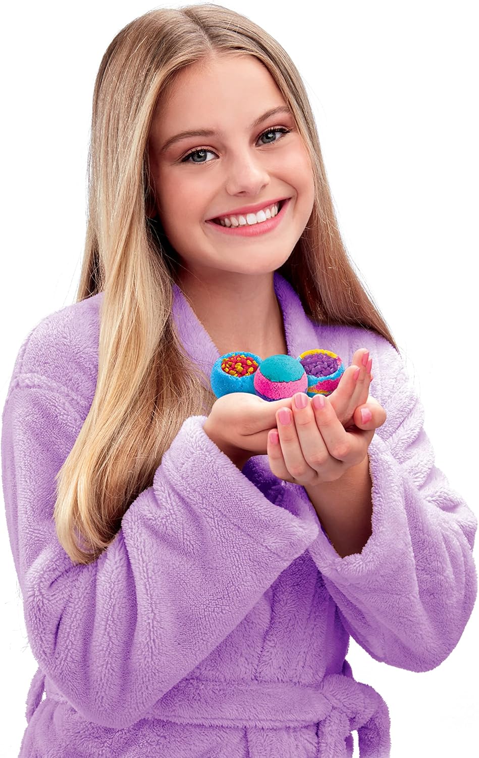 مجموعة قنابل الاستحمام الفوارة من CRA-Z-ART بألوان قوس قزح للأطفال مجموعة قنابل الاستحمام الفوارة من CRA-Z-ART بألوان قوس قزح للأطفال