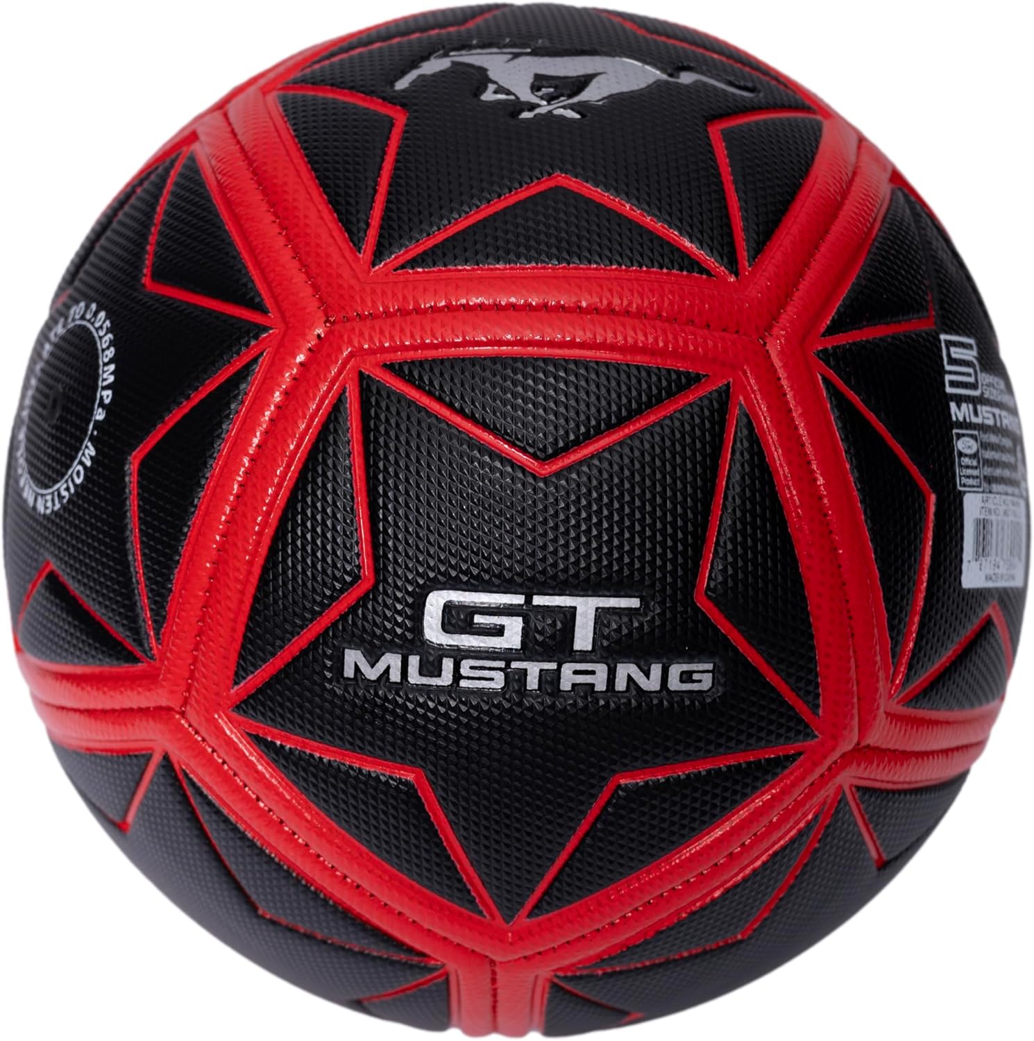 كرة أطفال Mustang سوداء بنقشة شبكية لعمر 18 شهر+