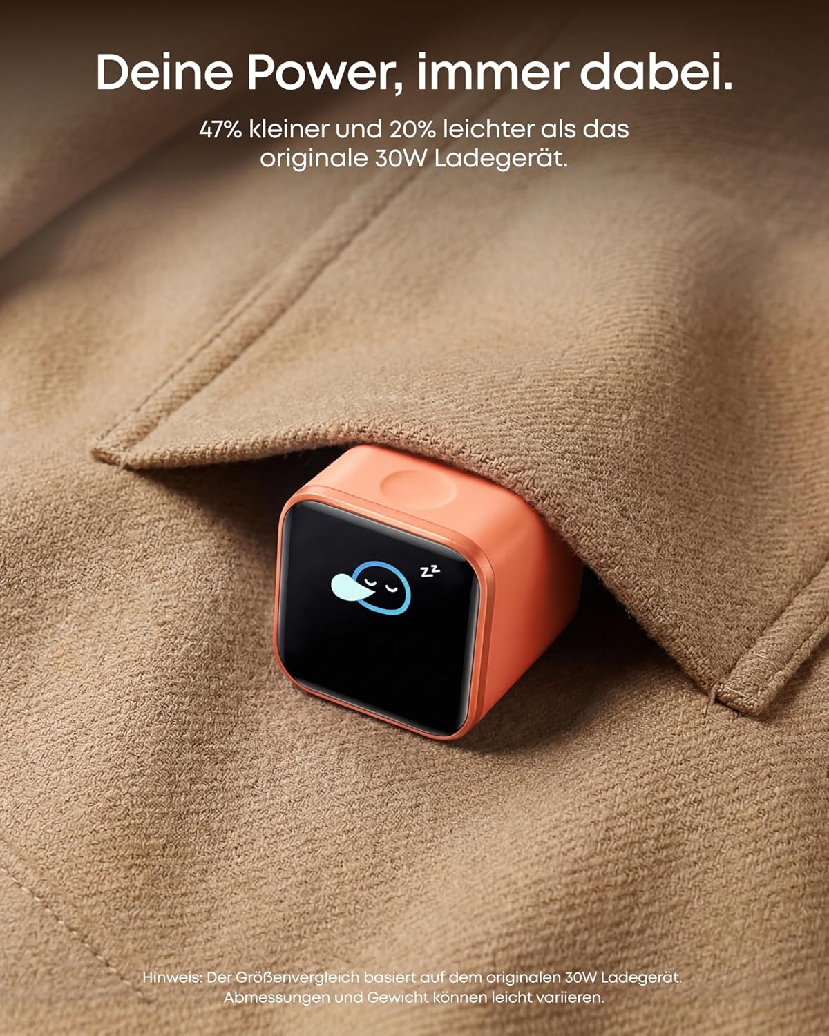 Anker Nano 45W USB-C Charger with Smart Display, GaN Fast Charger for iPhone 17/16/15, iPad, MacBook