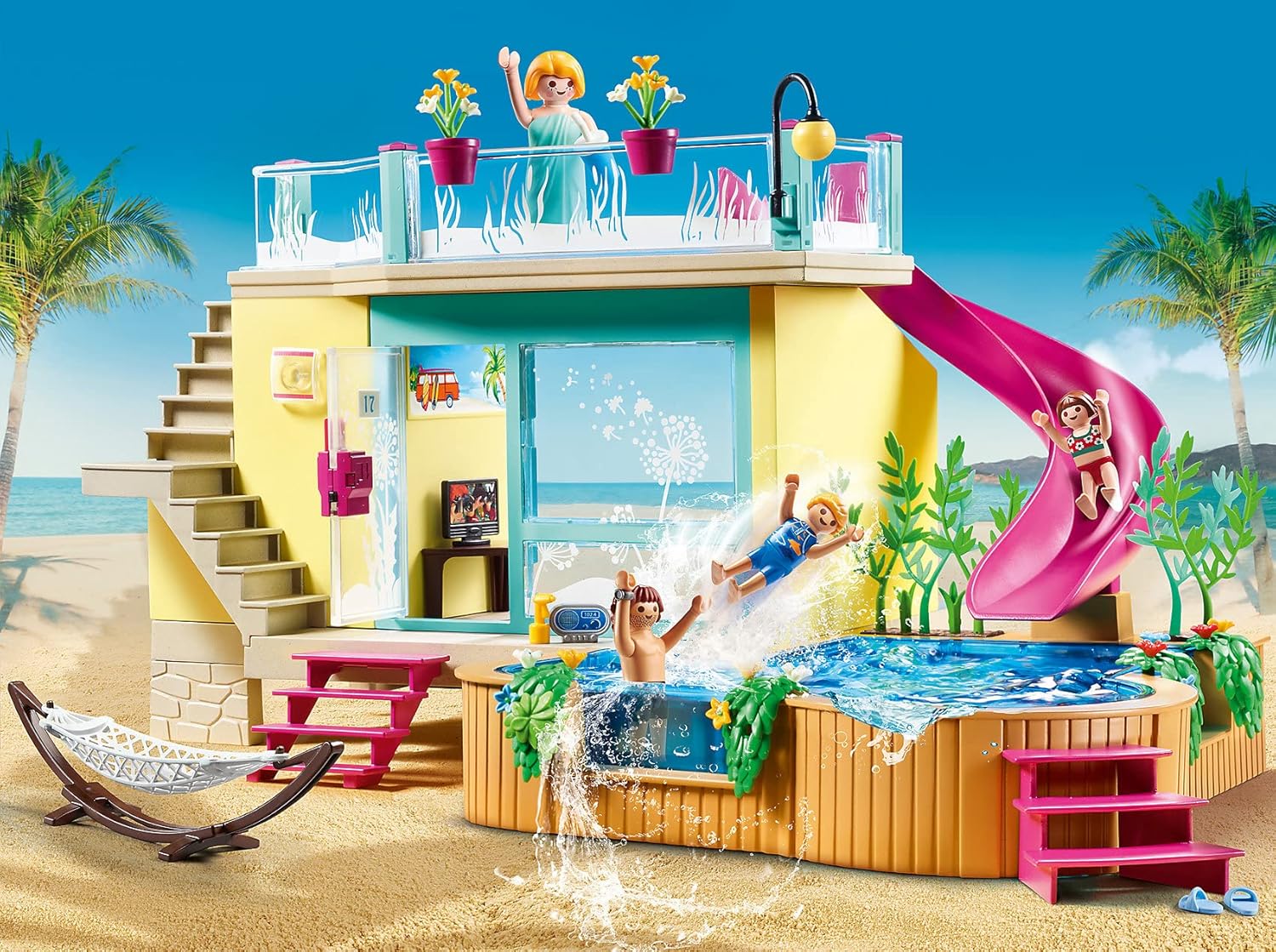 Playmobil Bungalow with Pool – Fun for Kids Ages 4+