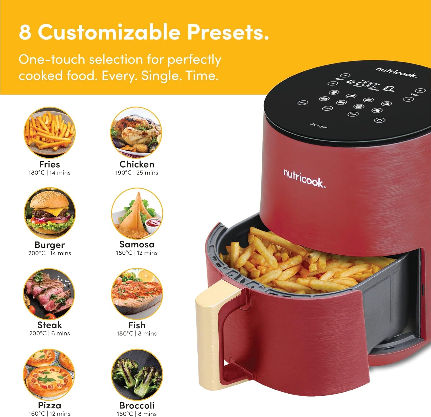 Nutricook Air Fryer Mini / 3.3L / Digital Display Nutricook Air Fryer Mini / 3.3L / Digital Display
