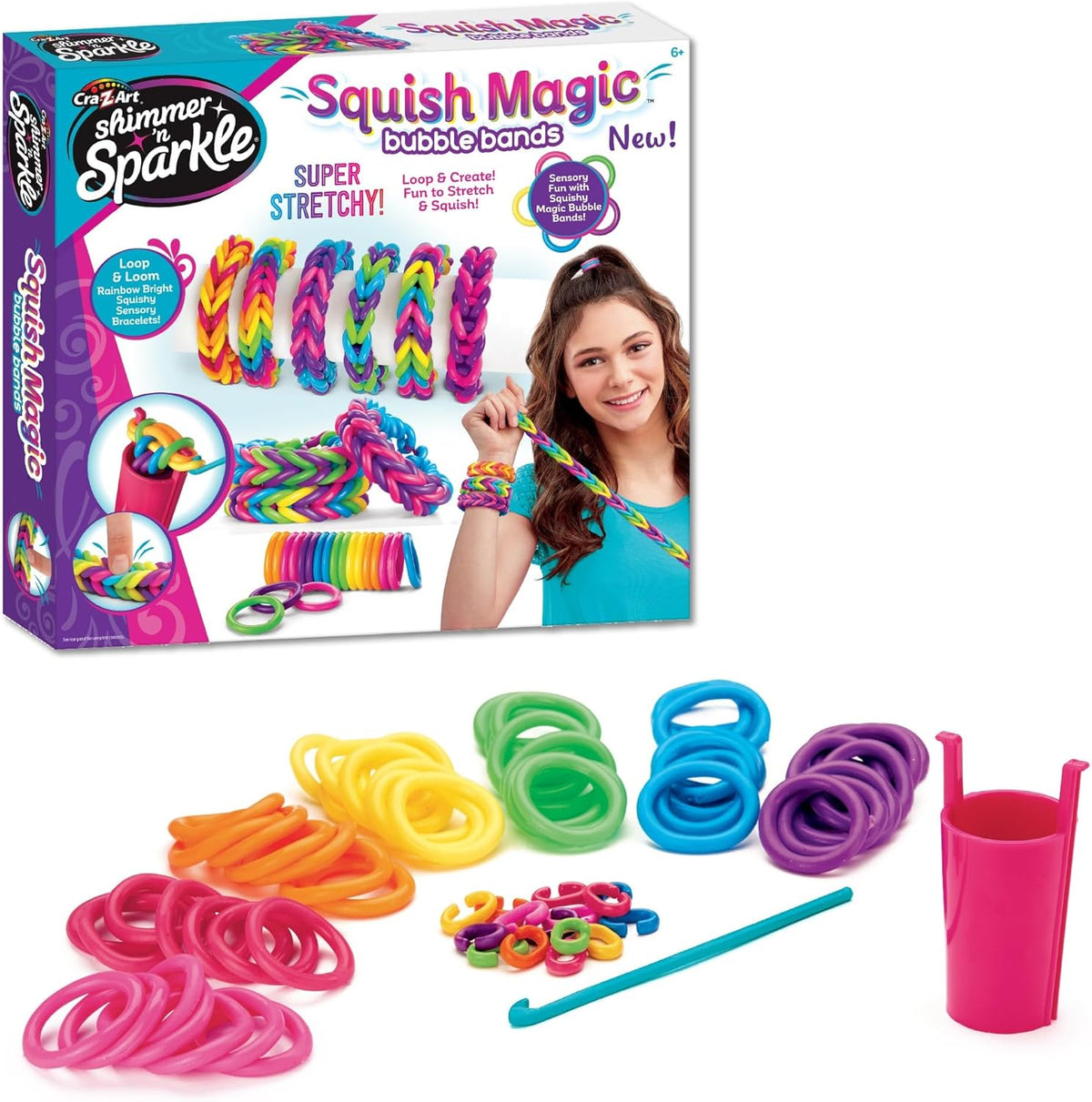 Shimmer N Sparkle Squish Magic Bubble Bands | SNS-17343