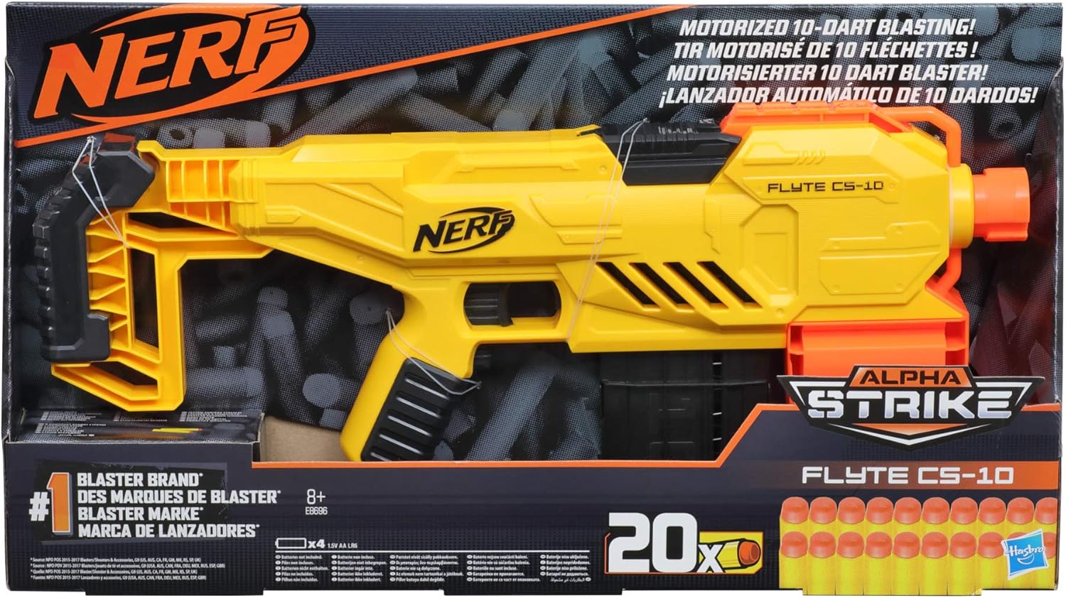 Hasbro Nerf Alpha Strike Flyte CS-10 Motorized Blaster Hasbro Nerf Alpha Strike Flyte CS-10 Motorized Blaster