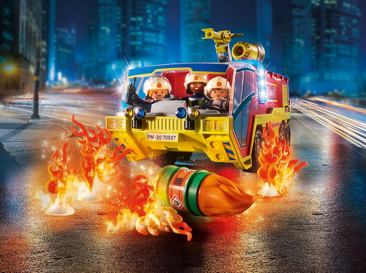 Playmobil Fire Truck with LKW - Firefighter Toy Playmobil Fire Truck with LKW - Firefighter Toy