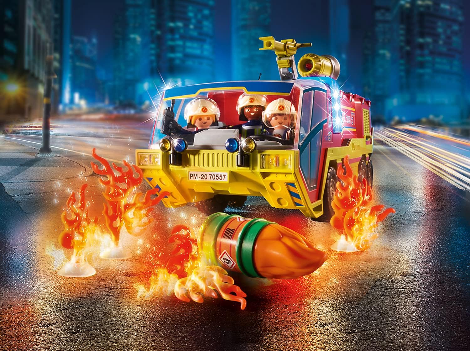 Playmobil Fire Truck with LKW - Firefighter Toy