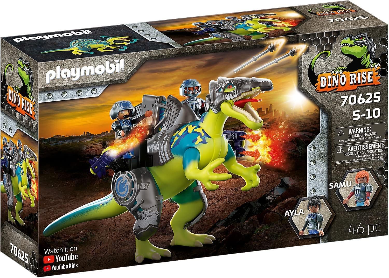 Playmobil Dino Rise Spinosaurus Double Defense Power