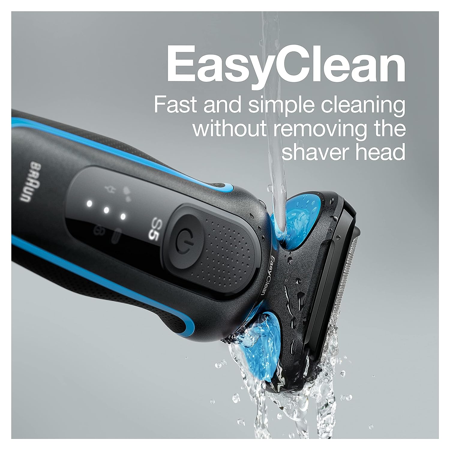 Braun Series 5: Rechargeable Wet & Dry Men's Electric Shaver with Precision Trimmer - BLACK