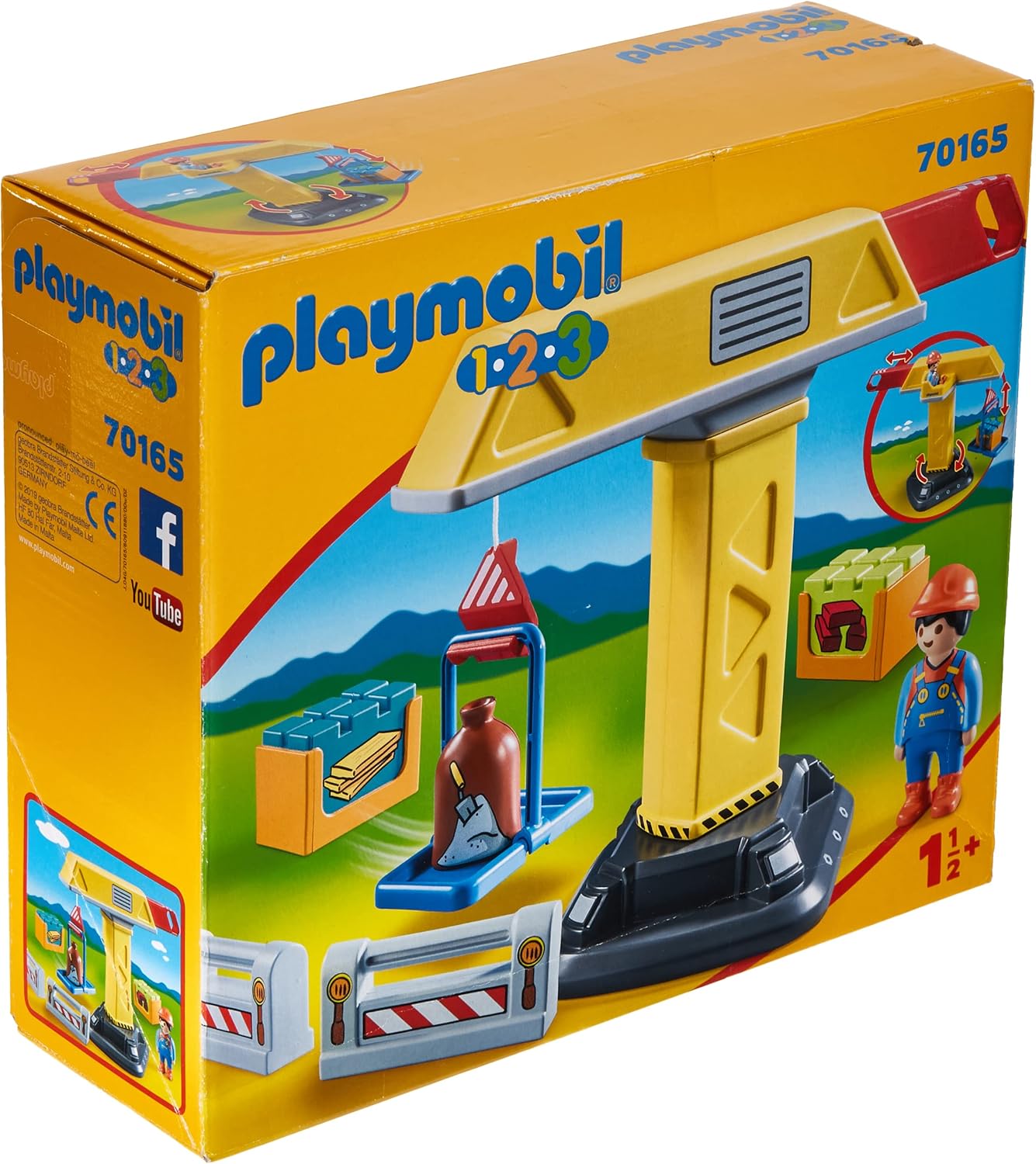 Playmobil 1.2.3 Construction Crane Playmobil 1.2.3 Construction Crane