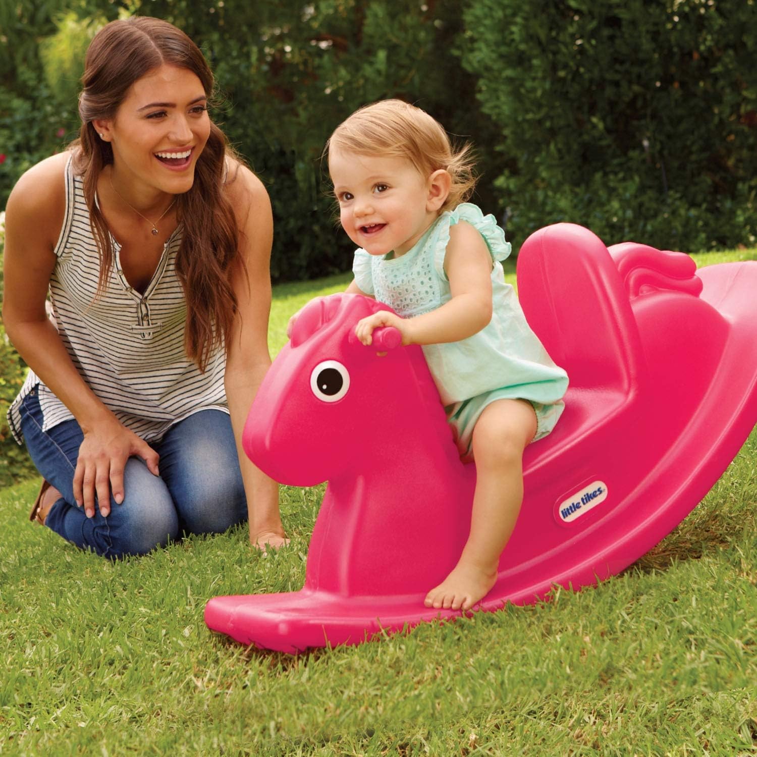 Little Tikes Rocking Horse-magenta Single