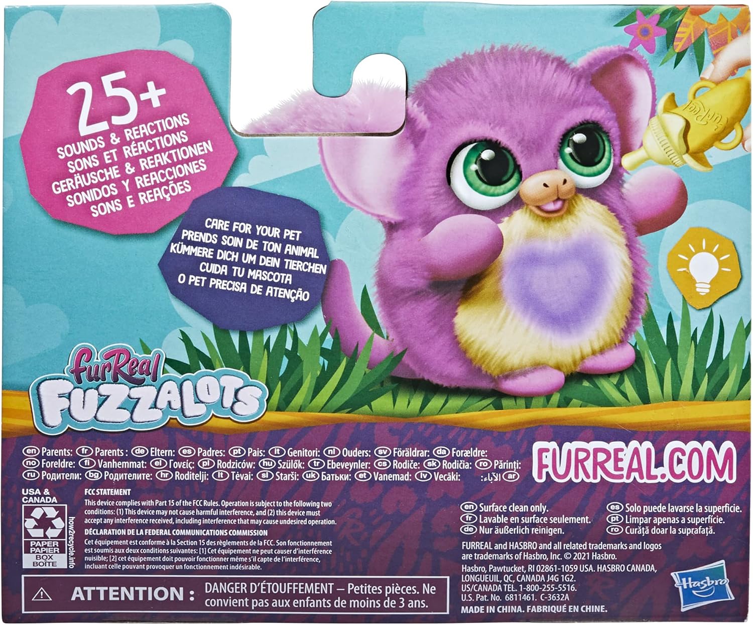 Hasbro Furreal Fuzzalots Monkey Color-change Interactive Feeding Toy Hasbro Furreal Fuzzalots Monkey Color-change Interactive Feeding Toy