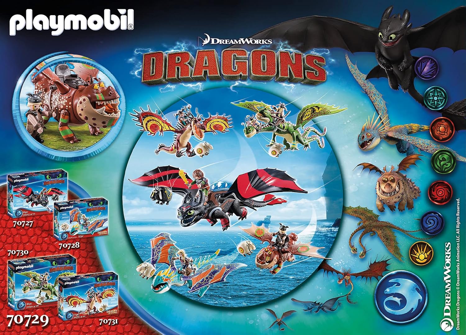 Playmobil Dragon Racing Fishlegs & Meatlug Adventure