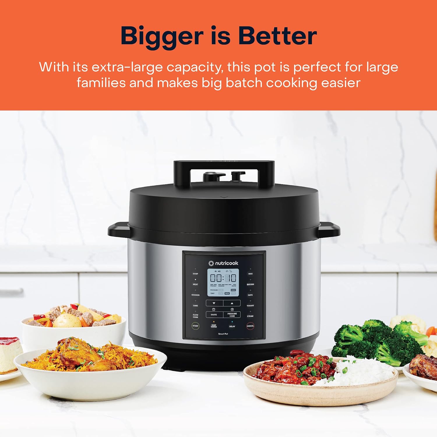 وعاء طهي ذكي Nutricook Smart Pot 2 Plus سعة 9.5 لتر / طنجرة ضغط - أسود