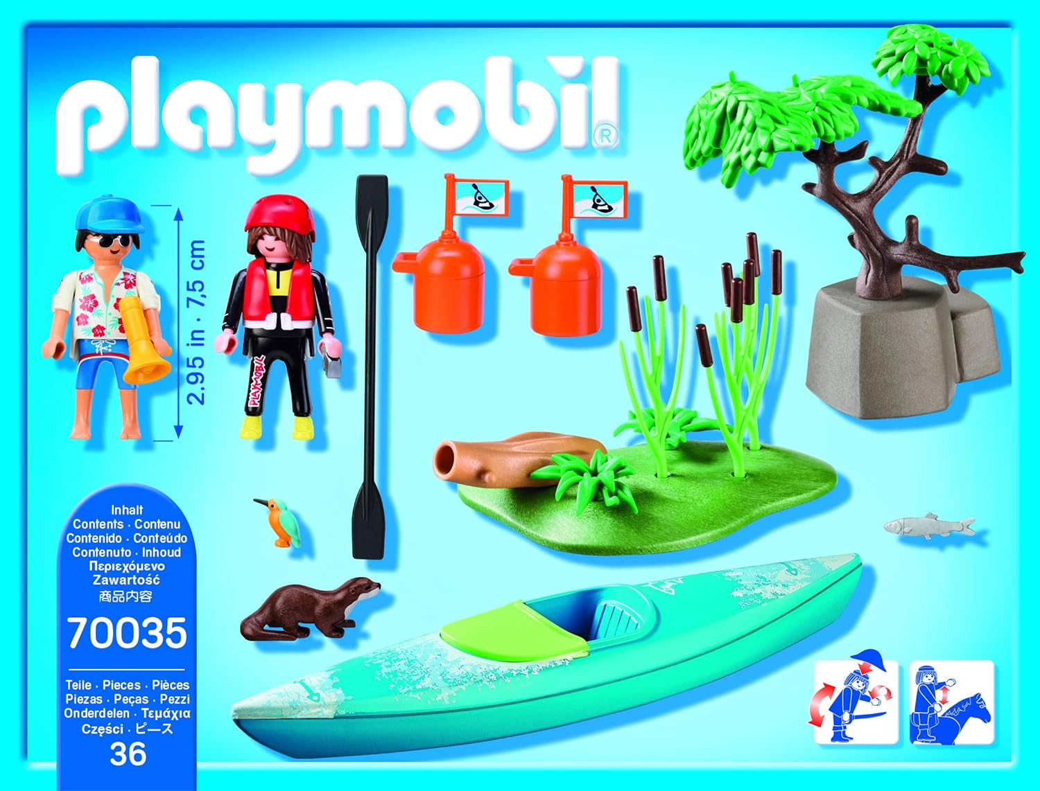 Playmobil Kayak Adventure - Fun Water Play for Kids 4+