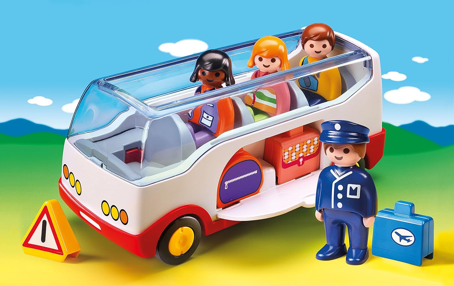 Playmobil 1.2.3 Flughafen-Shuttle Bus - A Safe and Fun Toy for Toddlers