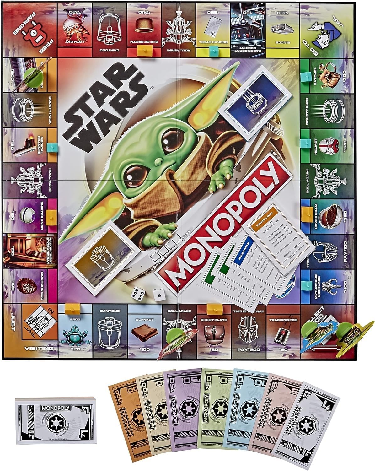Hasbro Monopoly Star Wars The Child Edition Board Game Hasbro Monopoly Star Wars The Child Edition Board Game