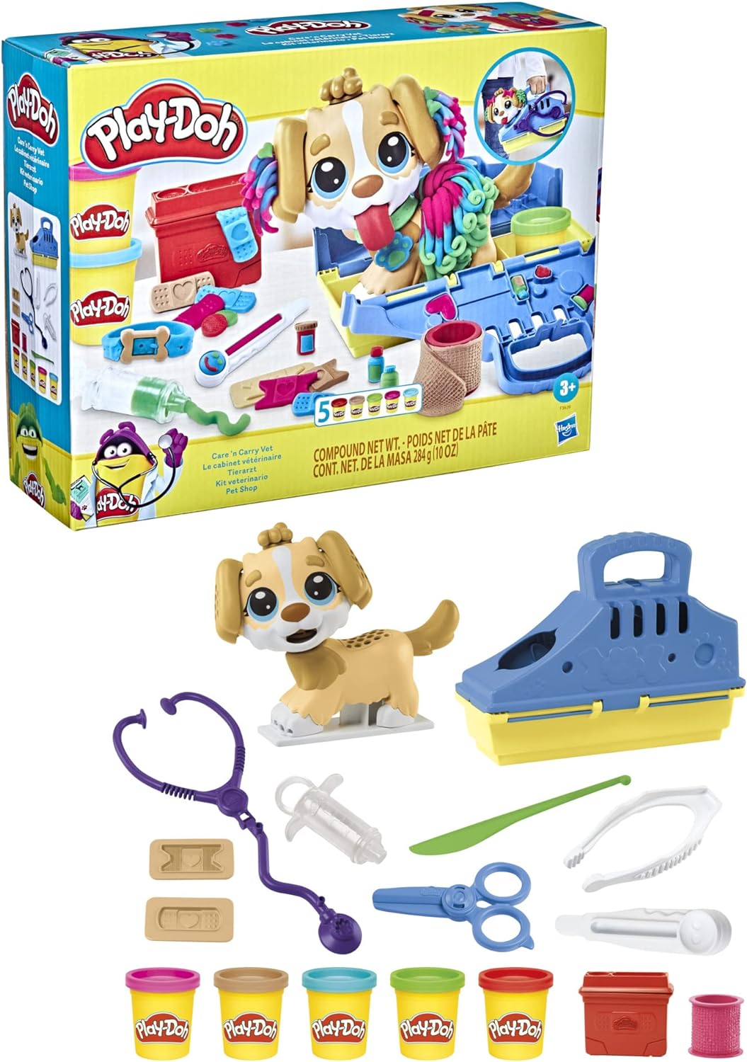 Hasbro Play-Doh Care 'n Carry Vet Set - Fun Pet Play for Kids Hasbro Play-Doh Care 'n Carry Vet Set - Fun Pet Play for Kids