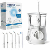 Waterpik فلوسر مائي احترافي أبيض بـ7 رؤوس ونظام ضغط متطور