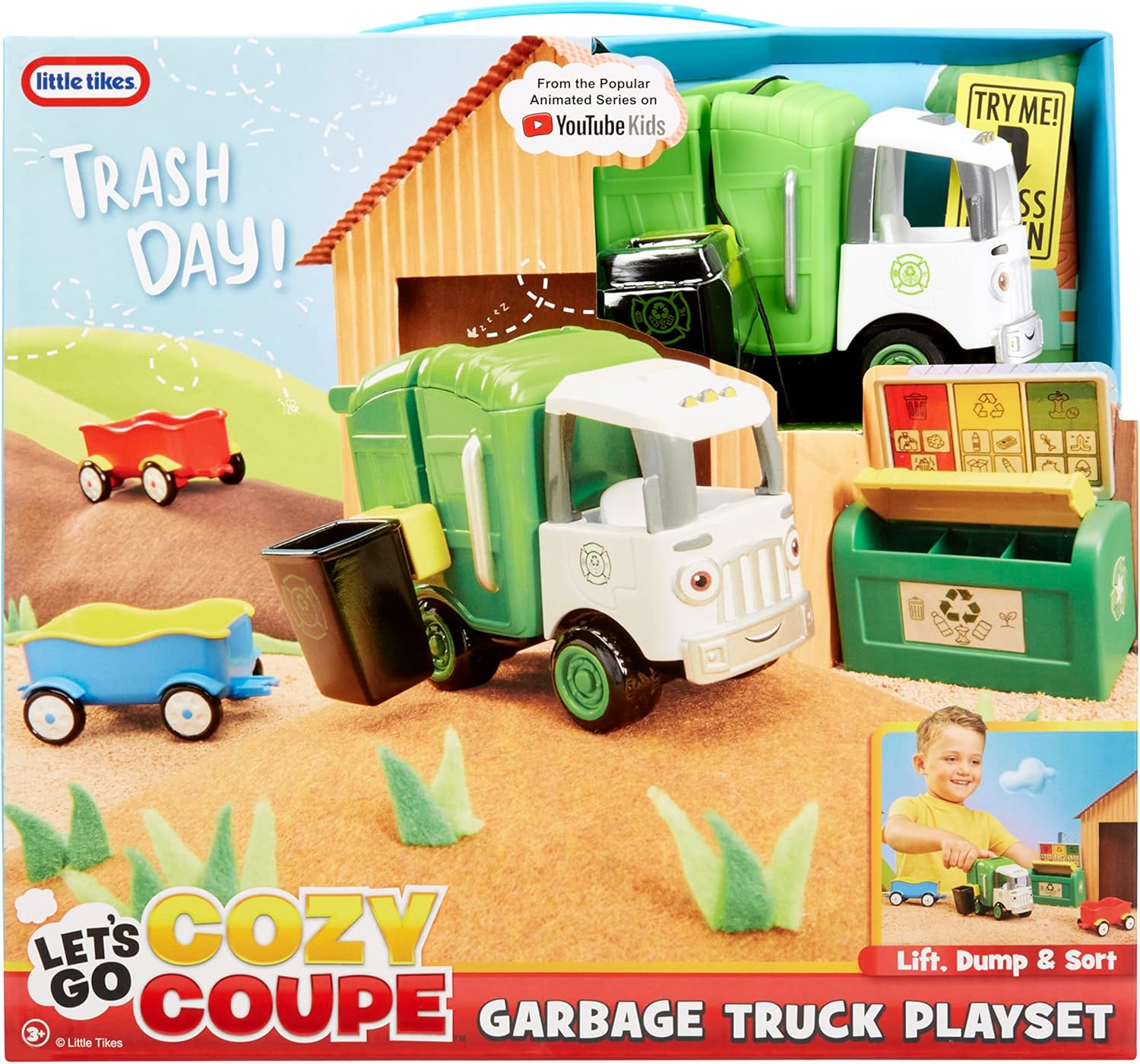 Little Tikes Let's Go Cozy Coupe™ Garbage Truck Playset