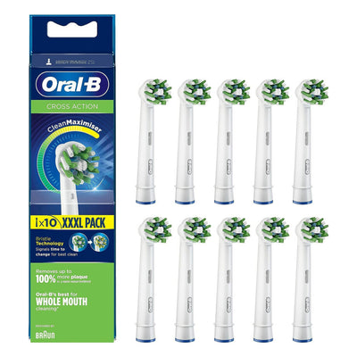Oral-B Toothbrush Heads Pack of 10 - White