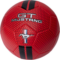 كرة قدم احترافية Mustang حمراء بخط أسود للتدريب