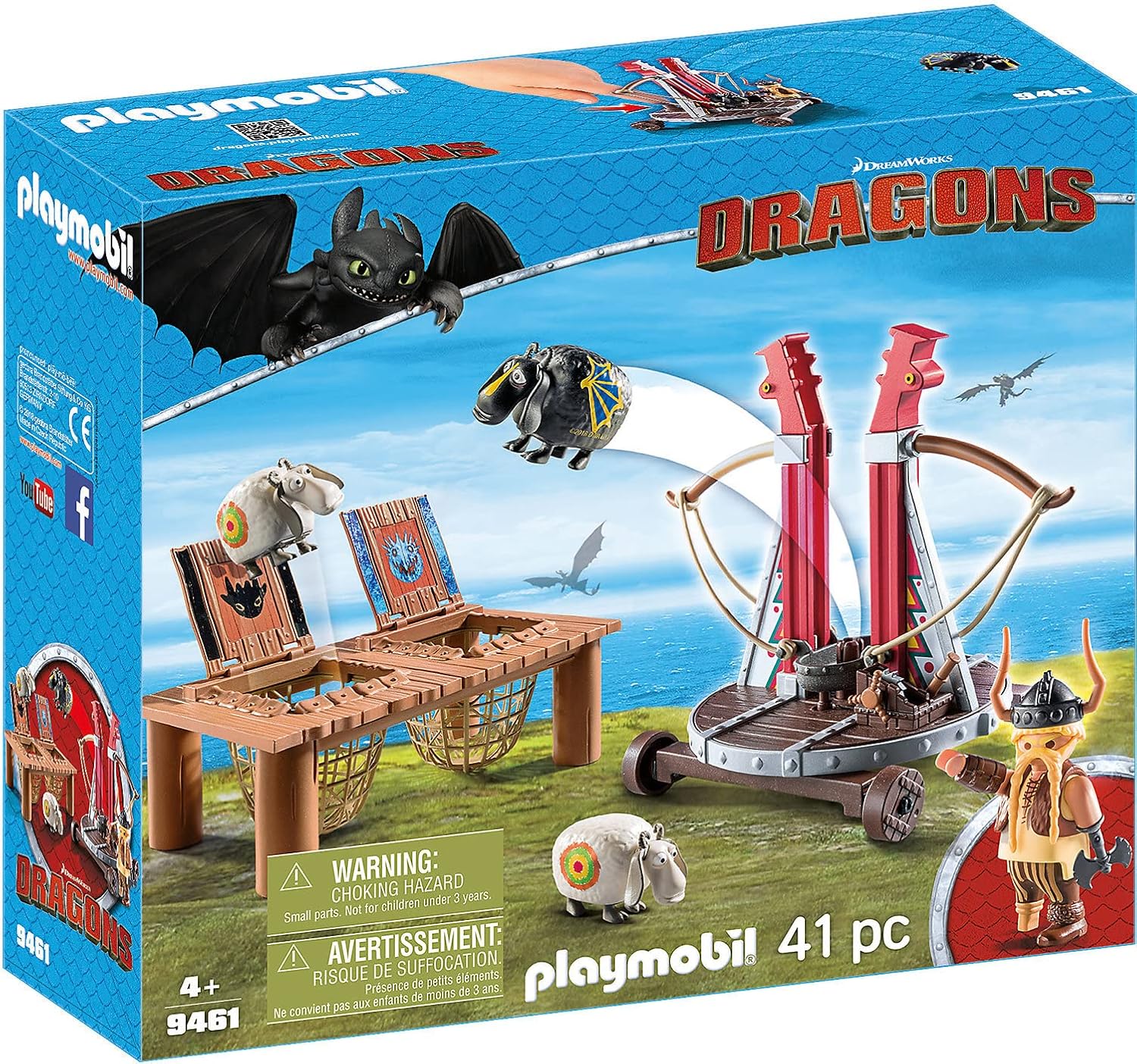 Playmobil Gobber with Sheep Launcher Dragon Adventures