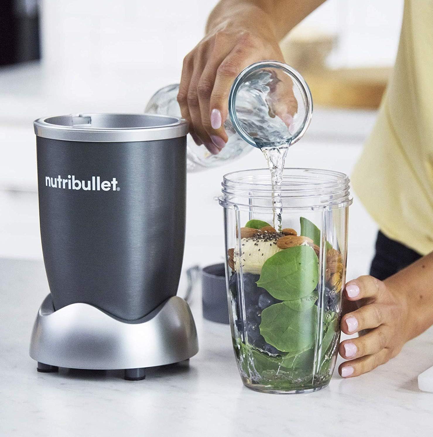 Nutribullet Blender 600W / 5 Pcs / Speed Blender / Mixer System With Nutrient Extractor - Gray