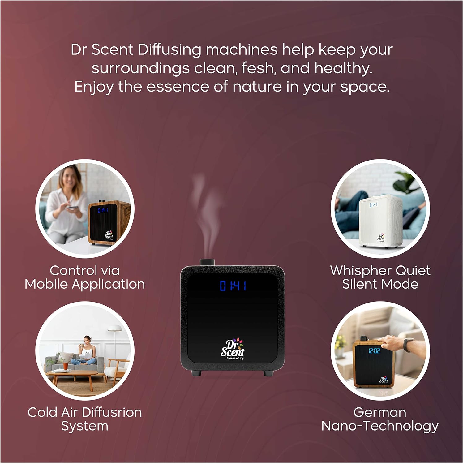 Dr.Scent Essential Oil Diffuser Fragrance Machine Small