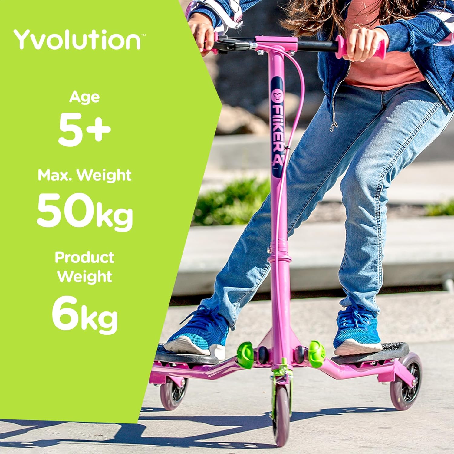 Yvolution Y Fliker Air A3 - 3-Wheel Foldable Scooter for Kids Yvolution Y Fliker Air A3 - 3-Wheel Foldable Scooter for Kids