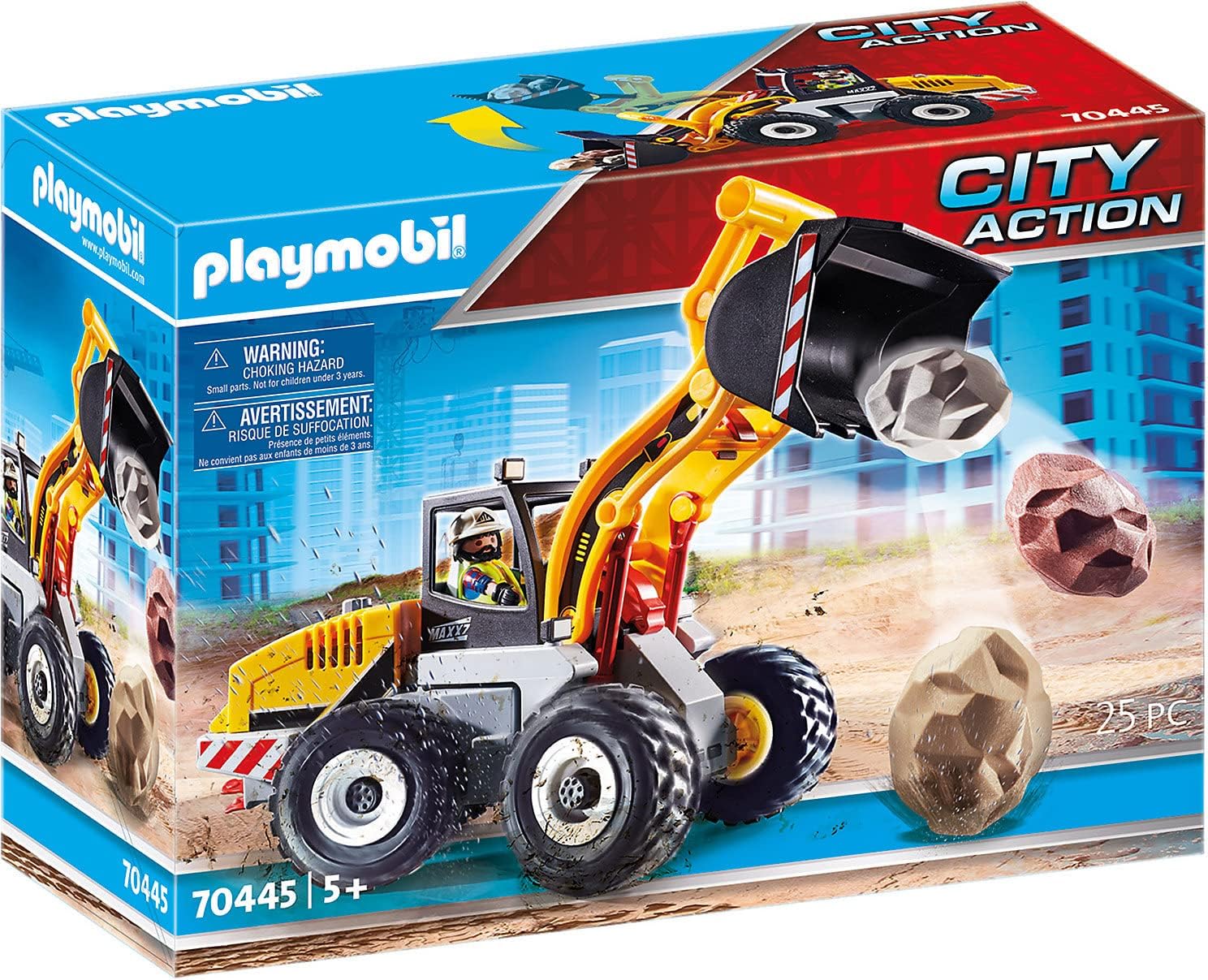 Playmobil Wheel Loader Toy for Kids Playmobil Wheel Loader Toy for Kids