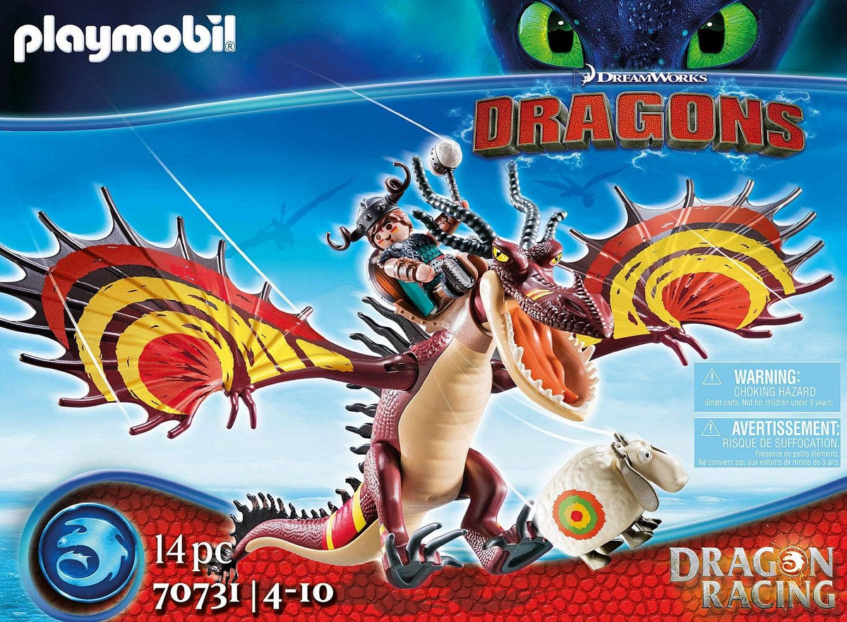 Playmobil Dragon Racing Snotlout & Hookfang Adventure Playmobil Dragon Racing Snotlout & Hookfang Adventure