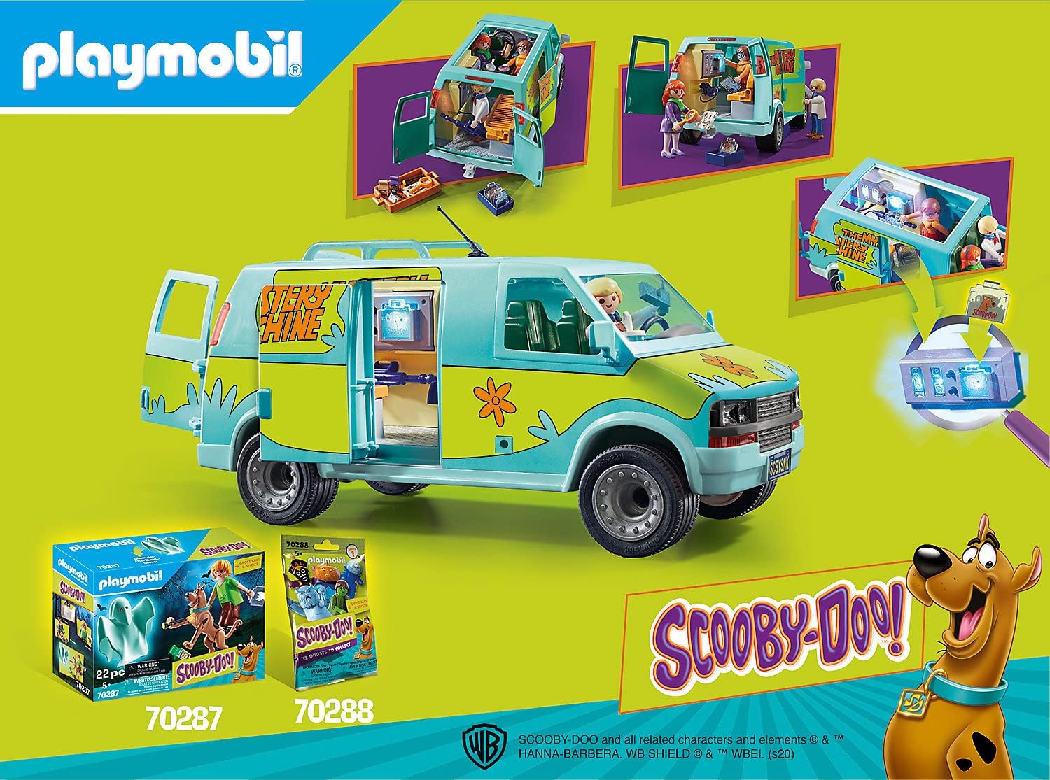 PLAYMOBIL Scooby-DOO Mystery Machine - Fun Playset for Kids