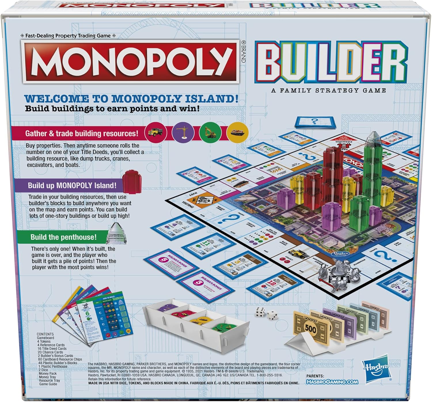 Hasbro Monopoly Builder Board Game Hasbro Monopoly Builder Board Game