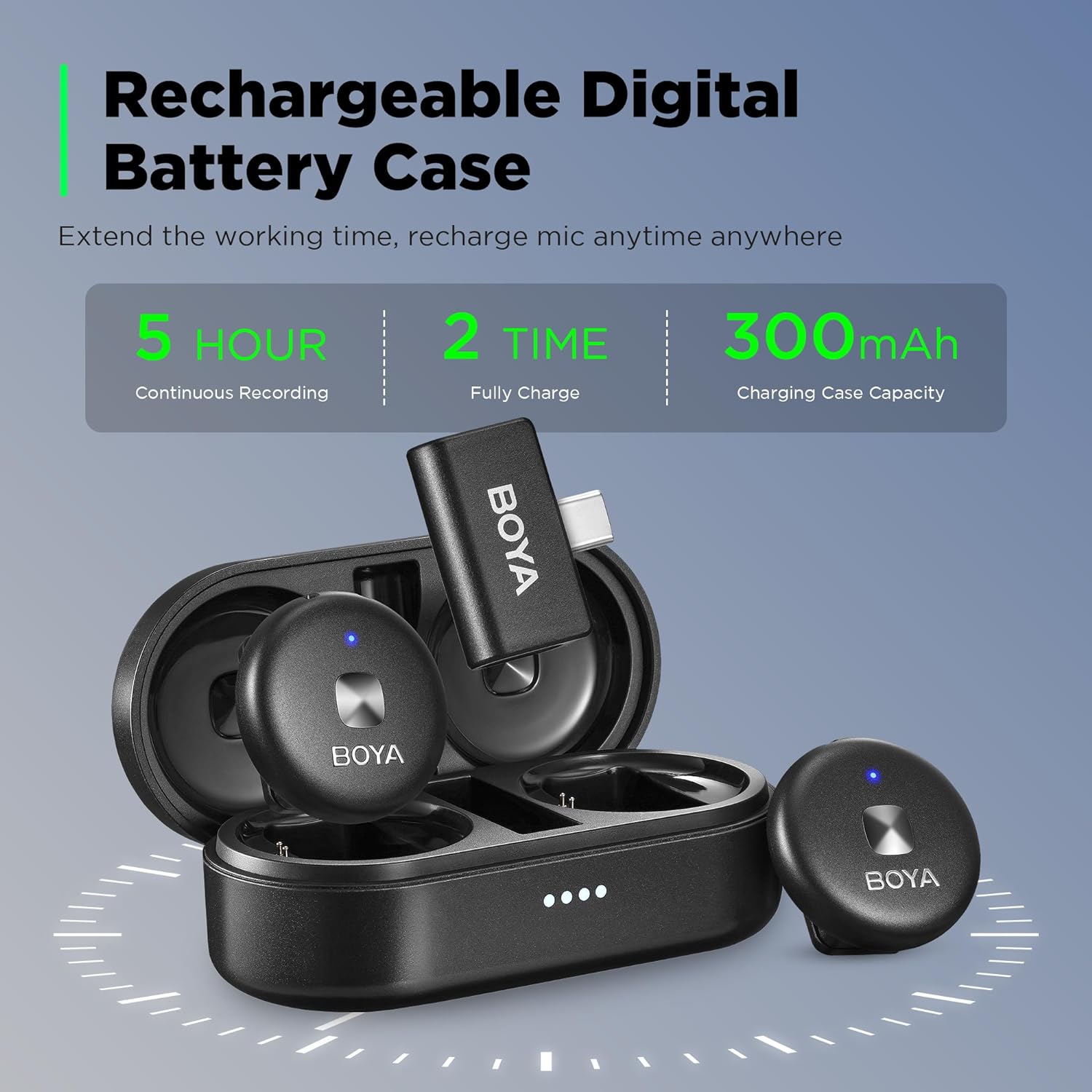 BOYA Wireless Lavalier Microphone for USB C Android Smartphone Clip on Microphone for Type C BOYA Wireless Lavalier Microphone for USB C Android Smartphone Clip on Microphone for Type C