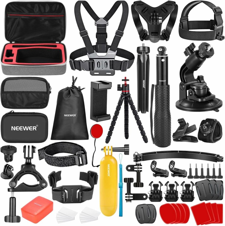 Neewer Pro 61 in 1 Accessory Kit for GoPro DJI Insta360 Neewer Pro 61 in 1 Accessory Kit for GoPro DJI Insta360