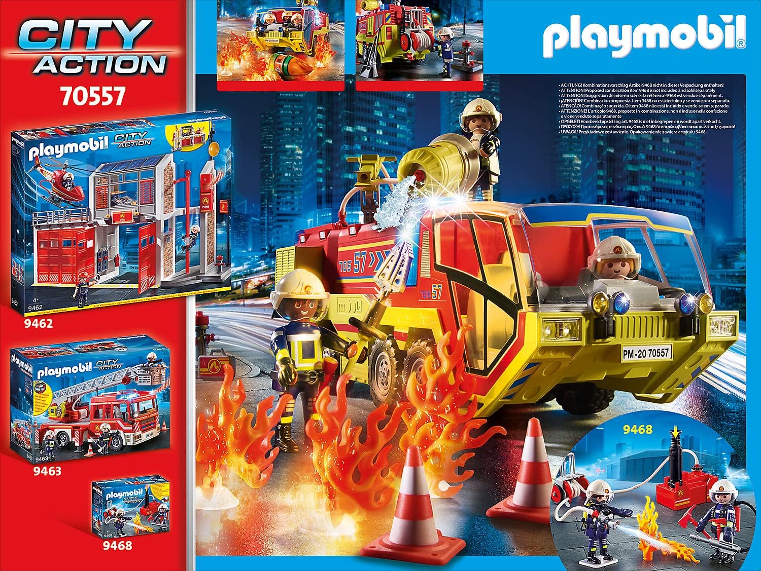 Playmobil Fire Truck with LKW - Firefighter Toy