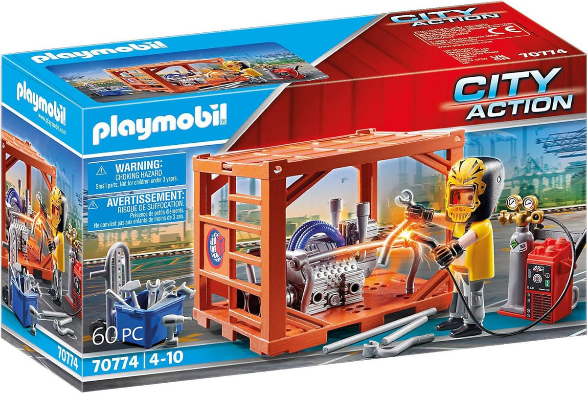 Playmobil 70774 Container Manufacturer - Interactive Toy for Kids Playmobil 70774 Container Manufacturer - Interactive Toy for Kids