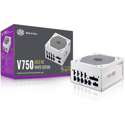 مزود الطاقة Cooler Master V750 Gold V2 Full Modular بقوة 750 واط وكفاءة 80+ Gold 