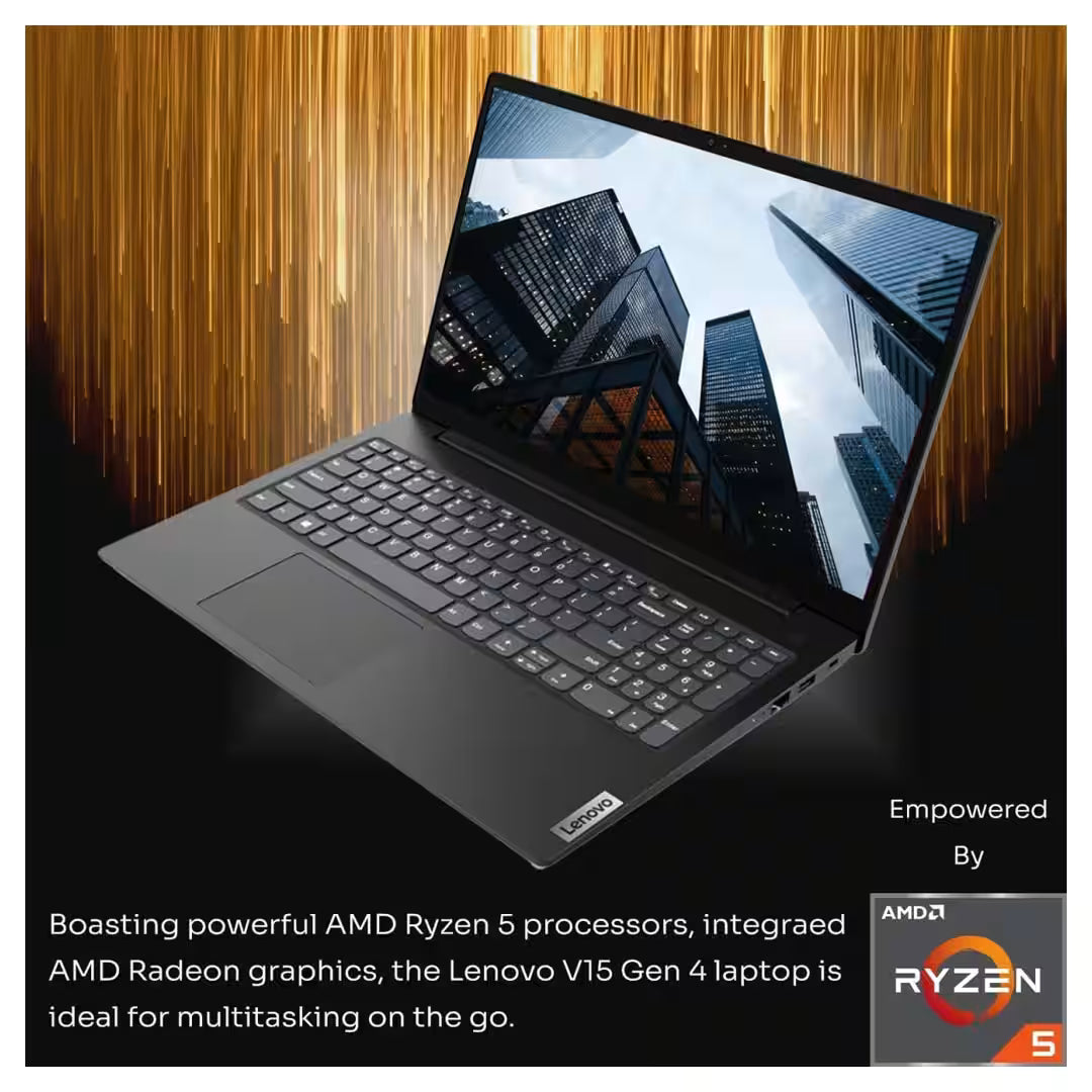 لابتوب Lenovo V15 G4 15.6″ بمعالج Ryzen 5 و16GB DDR5