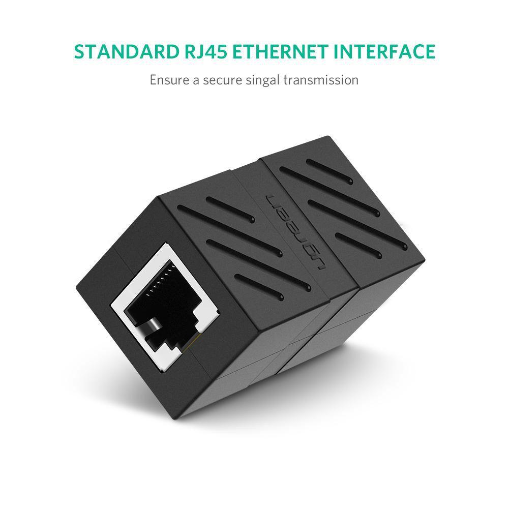 مقبس يوجرين RJ45 لتوصيل كابل الشبكة - أسود