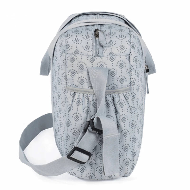 Pasito a Pasito Indian Ash Diaper Bag – Light Gray