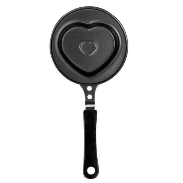 Ibili 12cm Heart-Shaped Frying Pan – Black