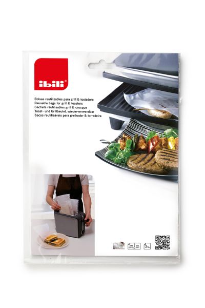 طقم أكياس توستر وشواية 24.5×17.5 سم من Ibili – عملي وآمن