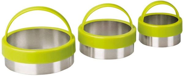 Ibili Set of 3 Cookie Cutters – Green, Fun & Easy Ibili Set of 3 Cookie Cutters – Green, Fun & Easy