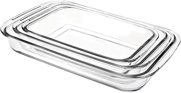 Ibili Kristall 3-Piece Rectangular Glass Baking Dish Set Ibili Kristall 3-Piece Rectangular Glass Baking Dish Set