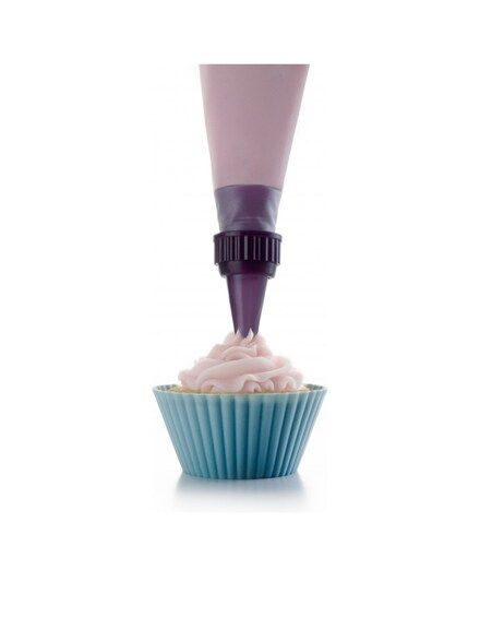 Ibili Piping Bag Set with 6 Tips for Easy Cake Decoration Ibili Piping Bag Set with 6 Tips for Easy Cake Decoration
