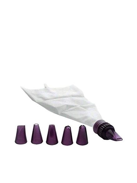 Ibili Piping Bag Set with 6 Tips for Easy Cake Decoration Ibili Piping Bag Set with 6 Tips for Easy Cake Decoration