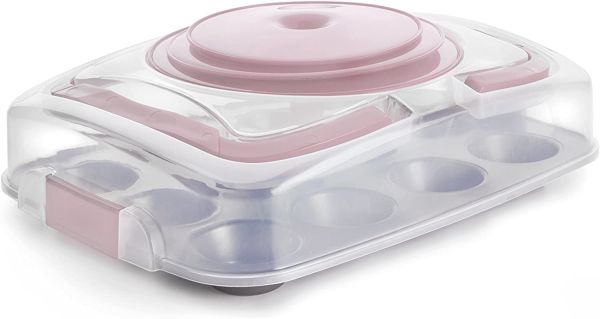 Ibili Muffin Pan with Lid & Stand – Easy Baking