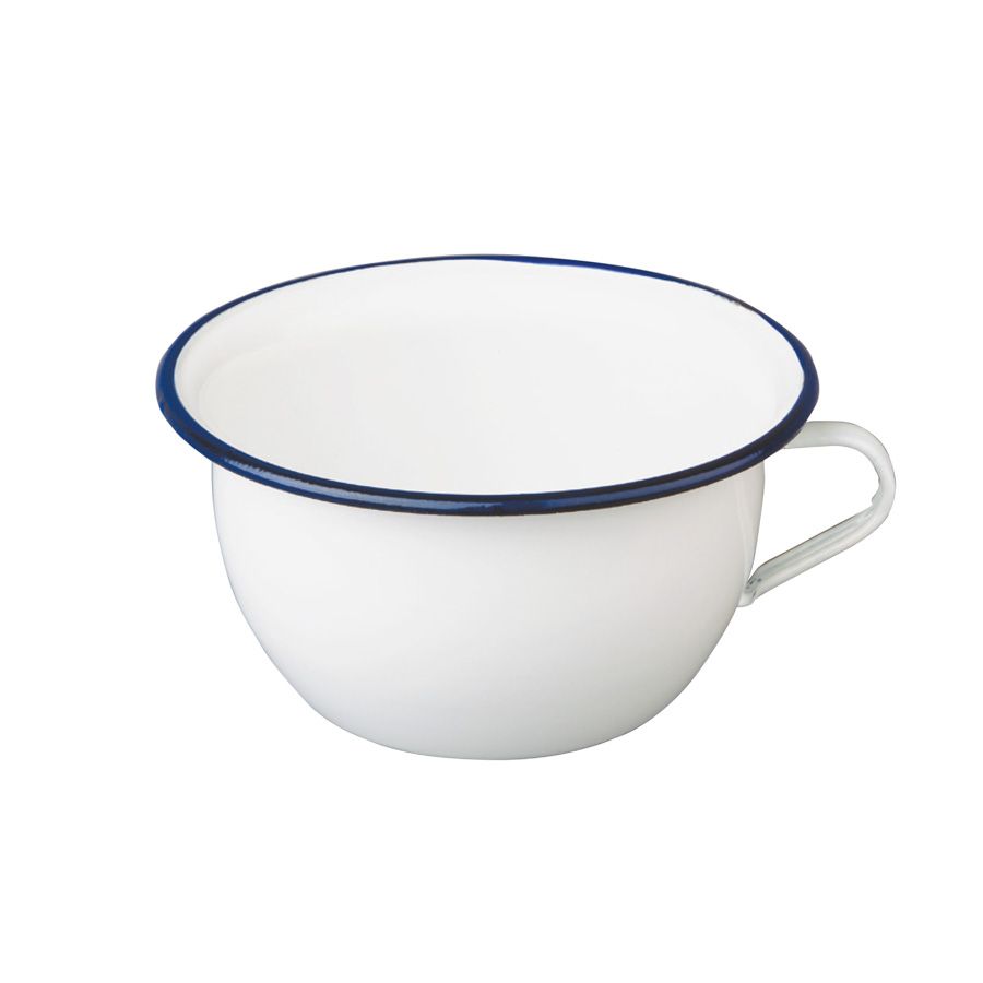 Ibili Blanca Mixing Bowl with Handle 24cm – White & Blue Ibili Blanca Mixing Bowl with Handle 24cm – White & Blue