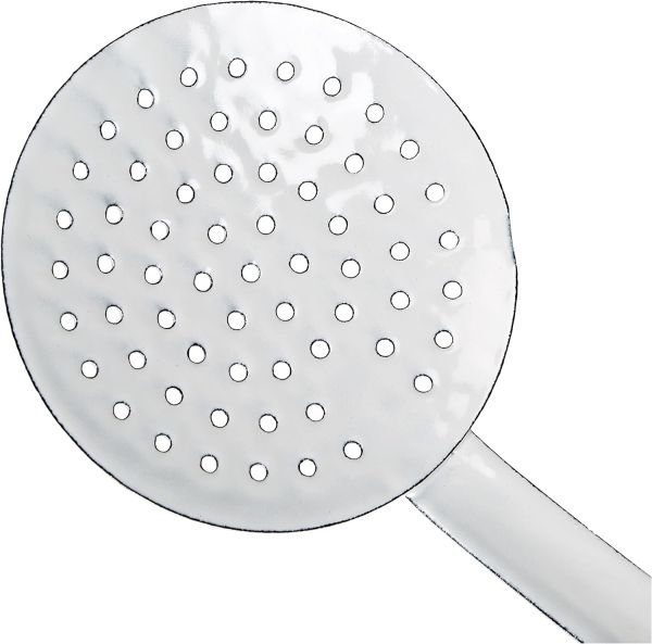 Ibili Blanca Slotted Spoon 10cm – White & Blue Ibili Blanca Slotted Spoon 10cm – White & Blue